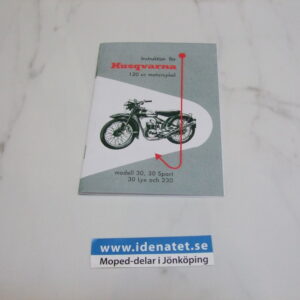 Instruktionsbok Husqvarna modell 120cc, 30 ,sport + lyx